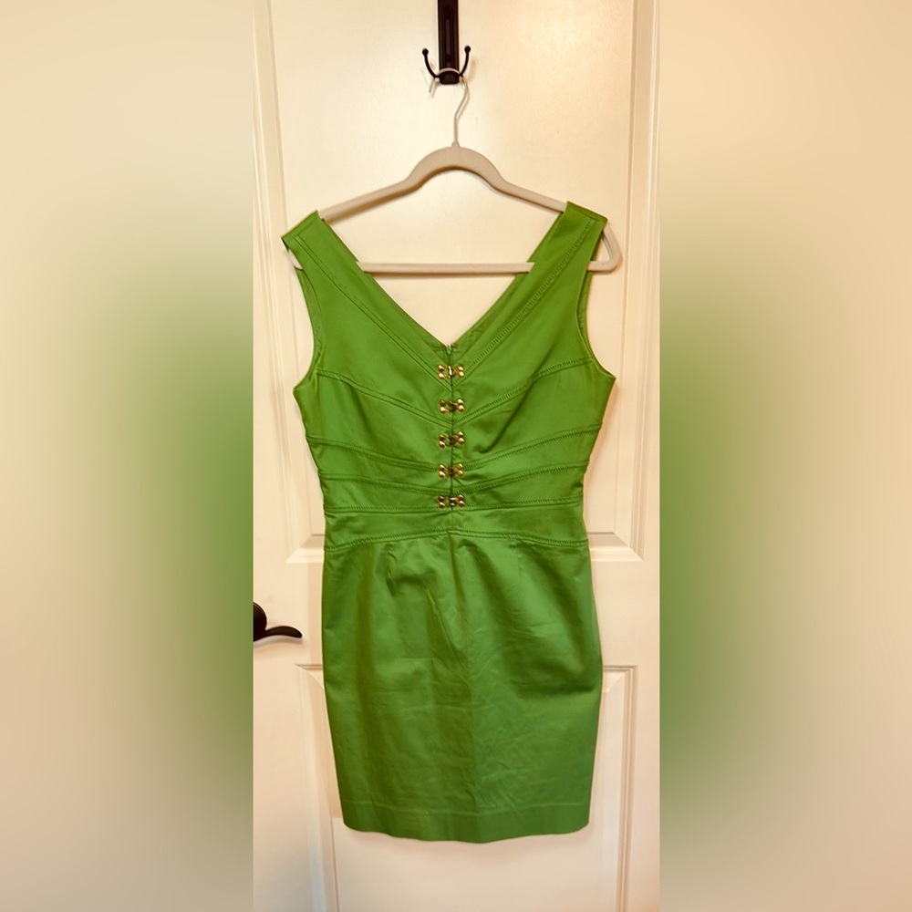 Cute Green Sleeveless Dress
